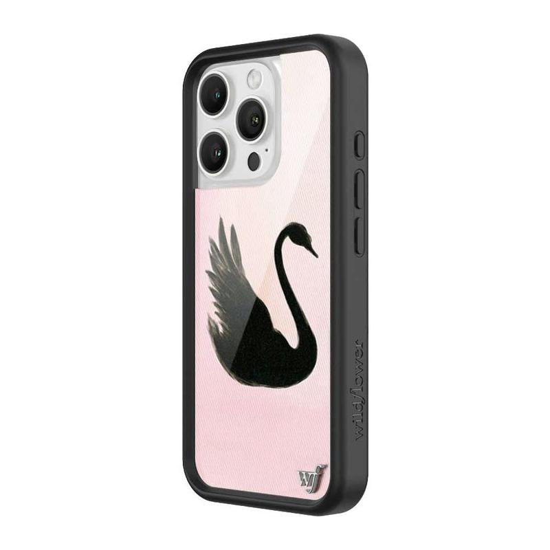 Wildflower Cases - Black Swan, Limited Edition Iphone Case | Durable Protection Soft Striking Dainty Beautiful Trendy Simple Cover Protector Protective
