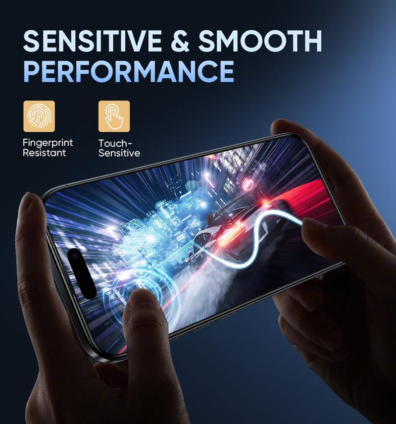 New MAGIC JOHN Premium Upgraded Privacy Screen Protector Dustproof Bubble-Free Ultra-Clear for Iphone & Samsung